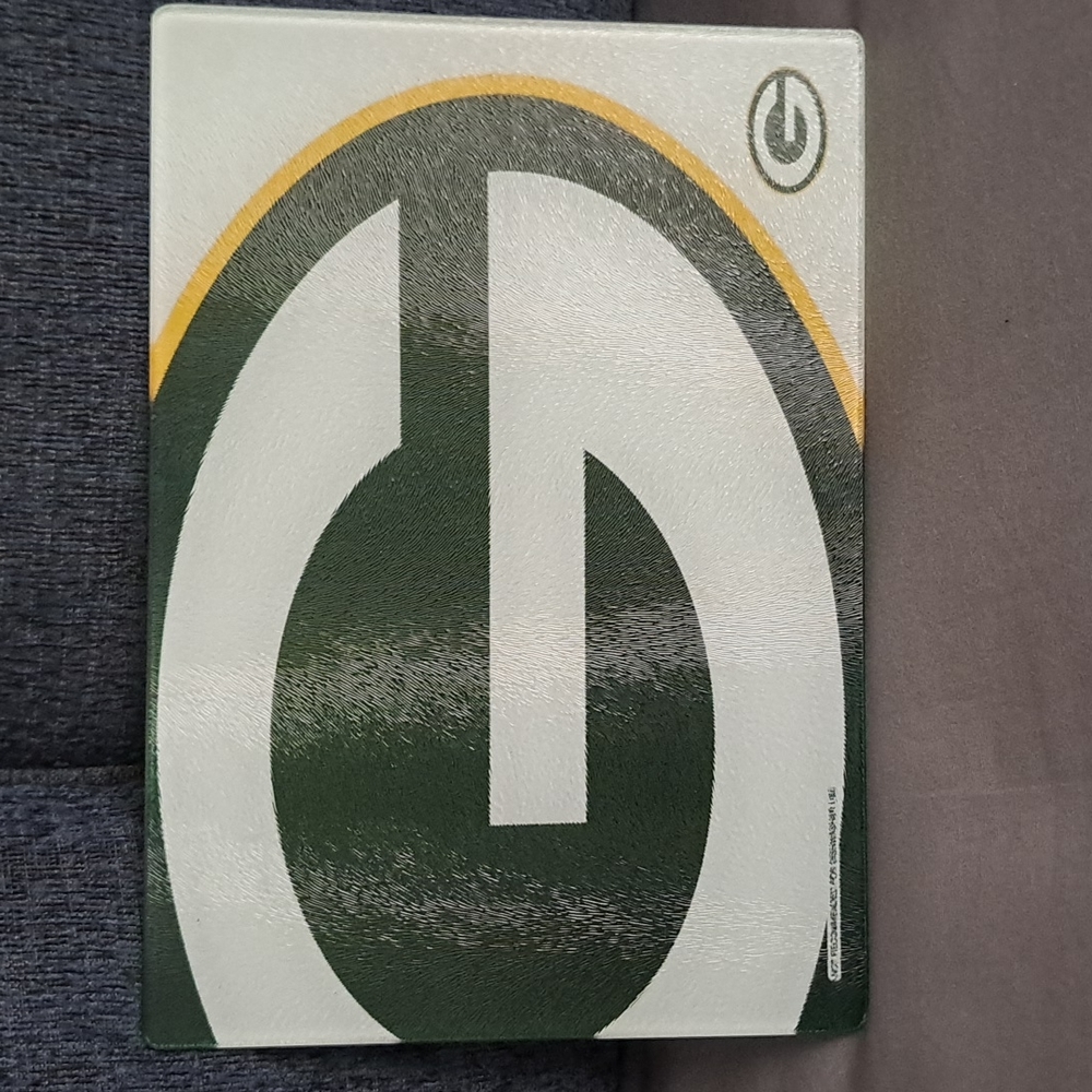 Green Bay Packers glass tray